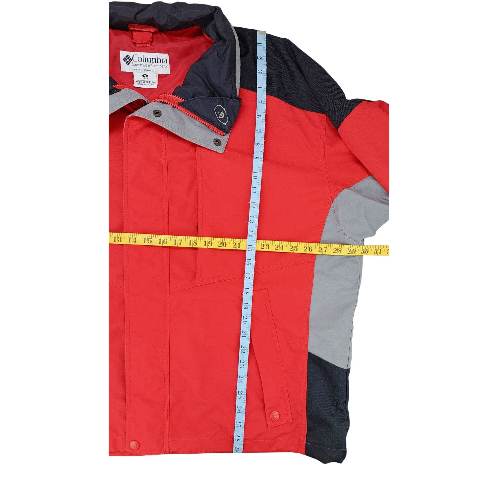 Columbia Vintage Columbia Men XL Red Black Gray Jacket Zip Toggle Size US XL / EU 56 / 4 - 9 Thumbnail