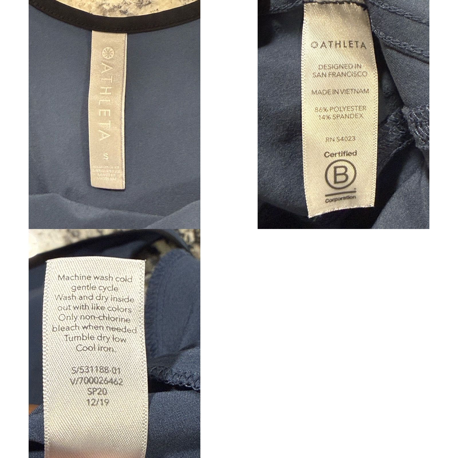 Athleta Athleta Jumpsuit Women Sleeveless Dusty Blue S Pockets Athletic Loose Fit Regular Size Small EUC - One Piece Size 28" / US 6 / IT 42 - 8 Thumbnail