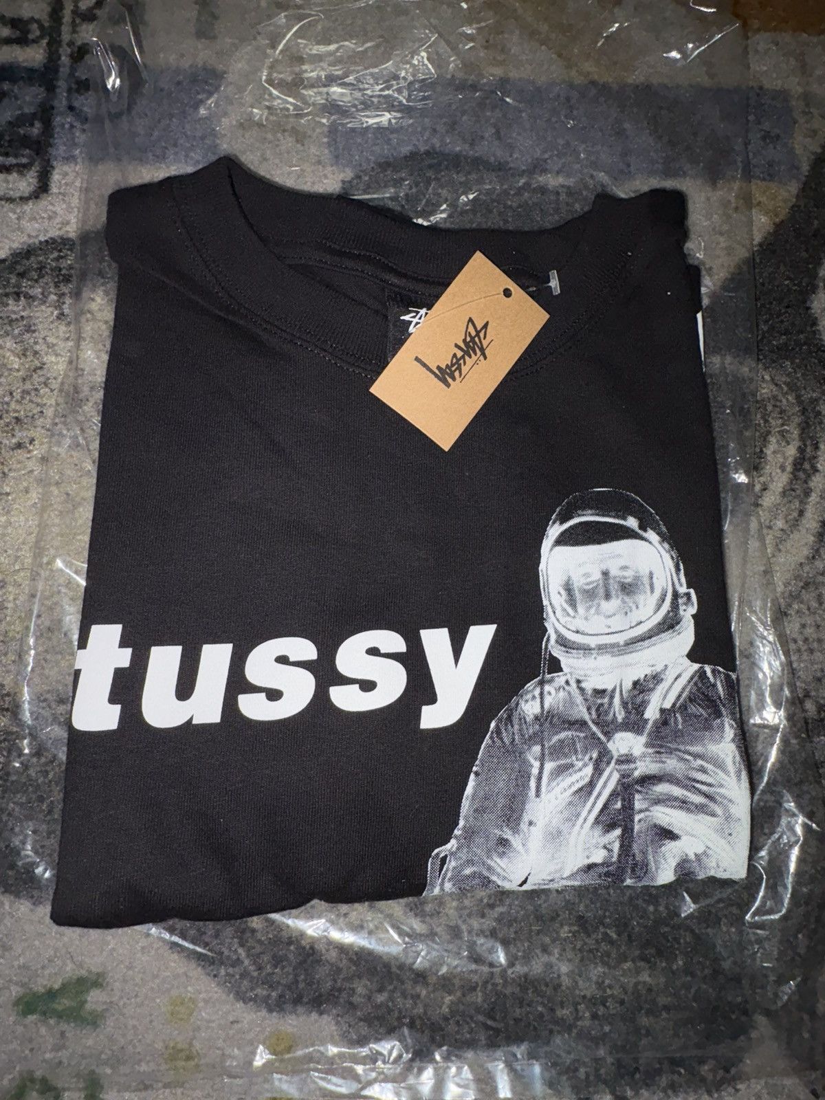 Designer × Streetwear × Stussy Stussy Astronaut Black Tee