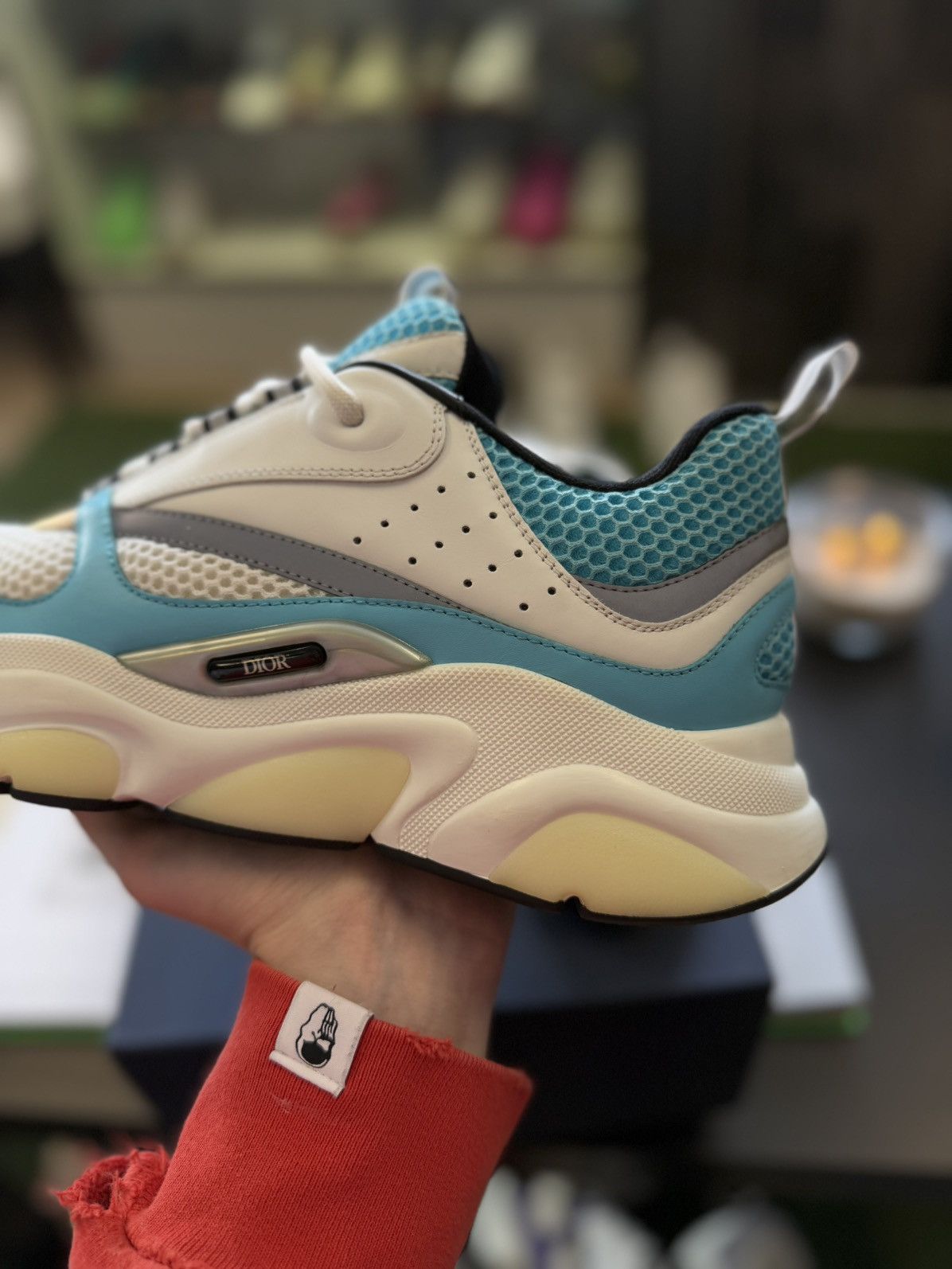 Dior Dior B22 Blue Low Top Sneakers Size 43EU/10US $1300 Retail Size US 10 / EU 43 - 8 Thumbnail