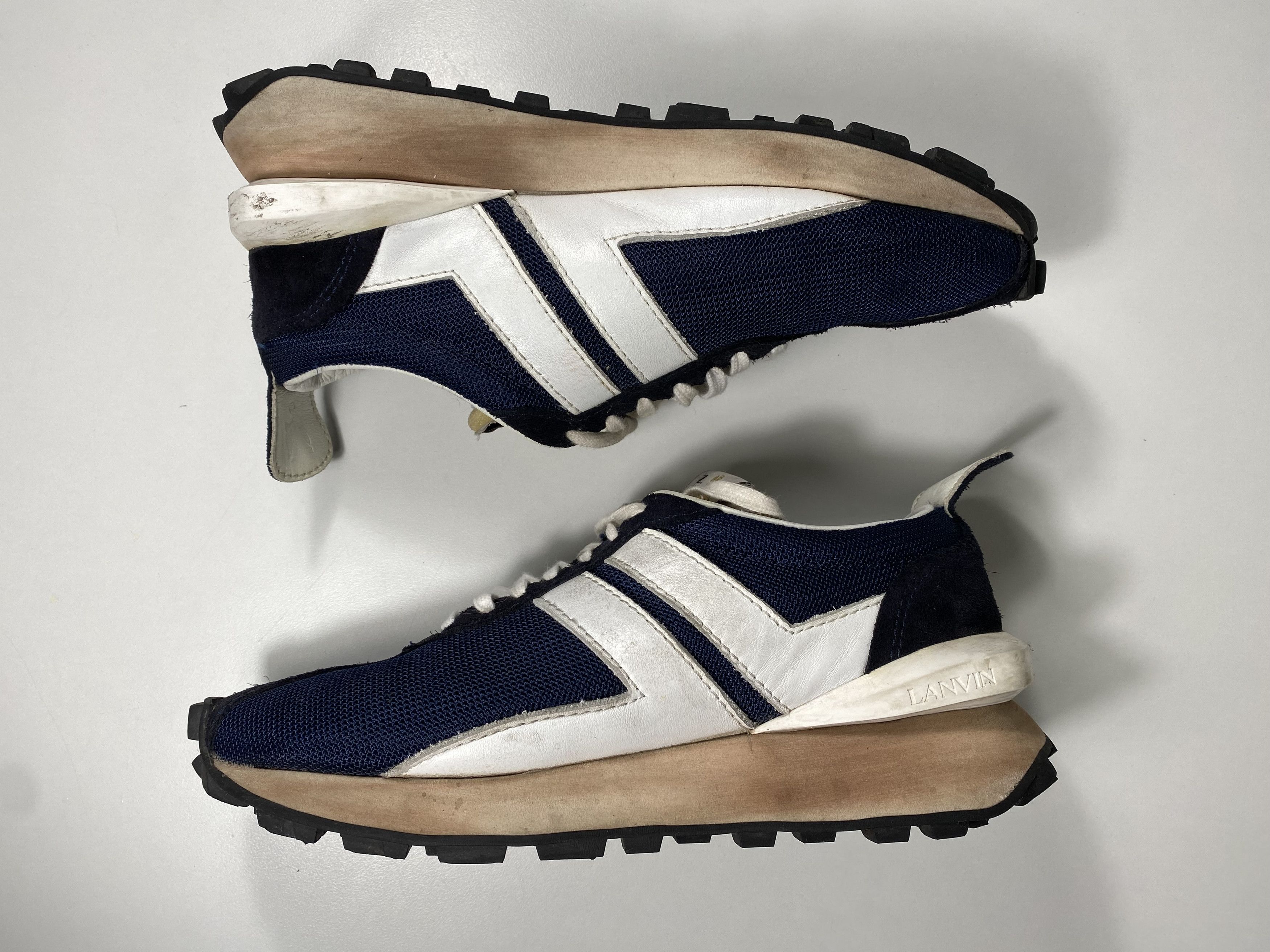 Lanvin Lanvin Mesh Bumper Sneaker "Navy Blue" Size US 6 / EU 39 - 7 Thumbnail