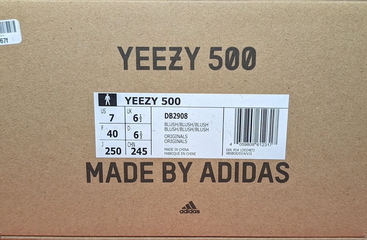 Yeezy Size 7 - Adidas Yeezy 500 Blush Size US 7 / EU 40 - 7 Thumbnail