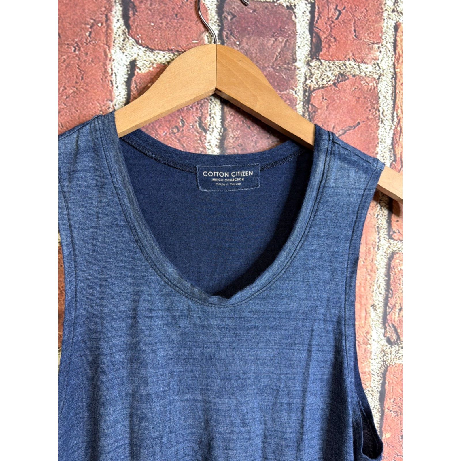 Vintage **Blue Cotton Citizen Hombre Sleeveless Tank Dress USA Medium** User: Blue Cotton Citizen Hombre Sleeveless Tank Dress USA Medium Size M / US 6-8 / IT 42-44 - 2 Thumbnail