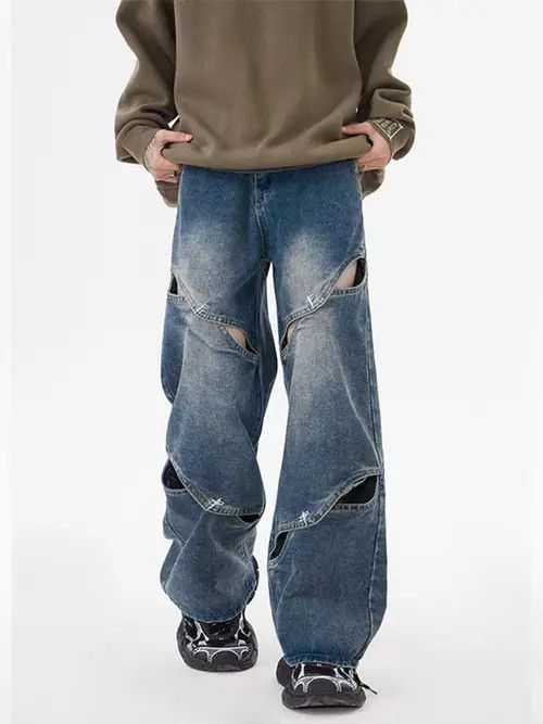 Japanese Brand Kinuka x Izumi Light Blue High Street Vintage Loose Jeans Size US 32 / EU 48 - 7 Thumbnail