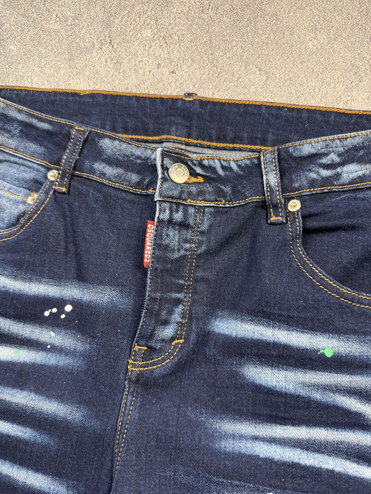 Dsquared2 Dsquared Jeans Italian Designer Navy Denim Rare Vintage Y2K Size US 34 / EU 50 - 7 Thumbnail
