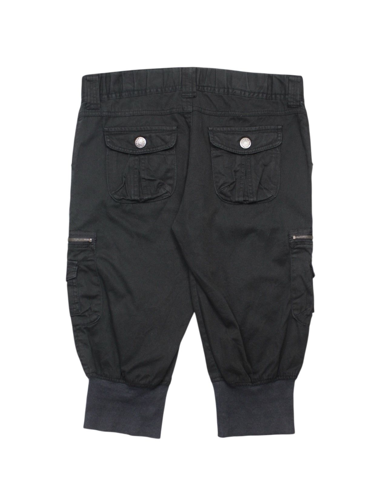 If Six Was Nine 2000S CE2 JAPAN BLACK UTILITY ZIP CARGO CROPPED PANTS Size US 30 / EU 46 - 2 Thumbnail
