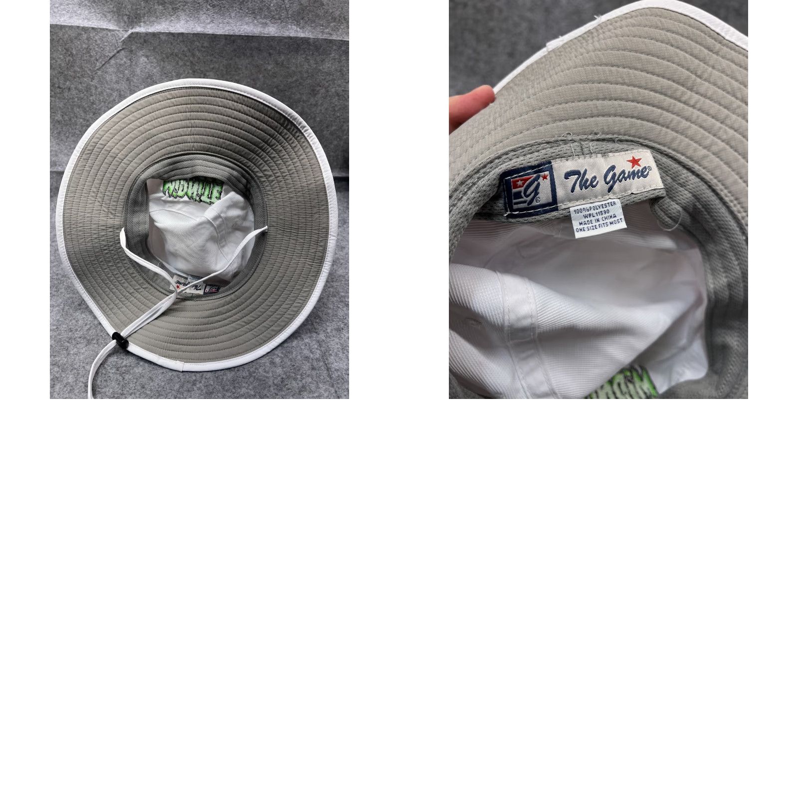 Vintage The Game Sun Bucket Hat Adult One Size White Poly Streetwear Size ONE SIZE - 9 Thumbnail
