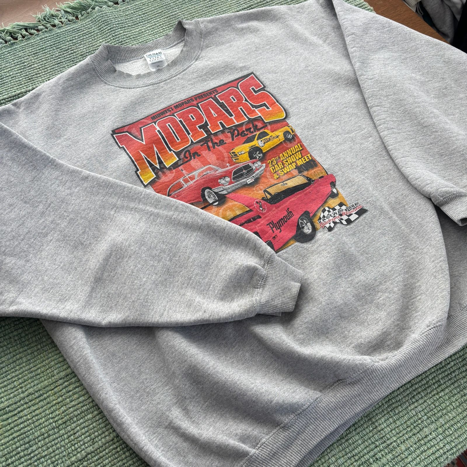 Gildan × Vintage Vintage MOPAR Cars Sweatshirt Y2K Cotton XXL Size US XXL / EU 58 / 5 - 6 Thumbnail
