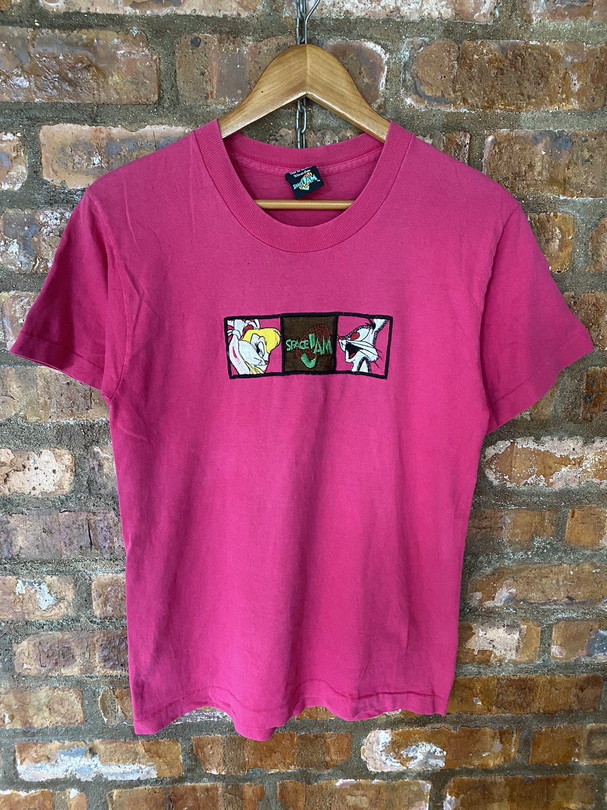 Cartoon Network 1996 Space Jam Disney embroidered box logo tee Size L / US 10 / IT 46 - 2 Thumbnail