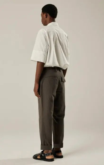 Margaret Howell Single Pleat Trouser Dense Cotton Plainweave Mouse | Grailed