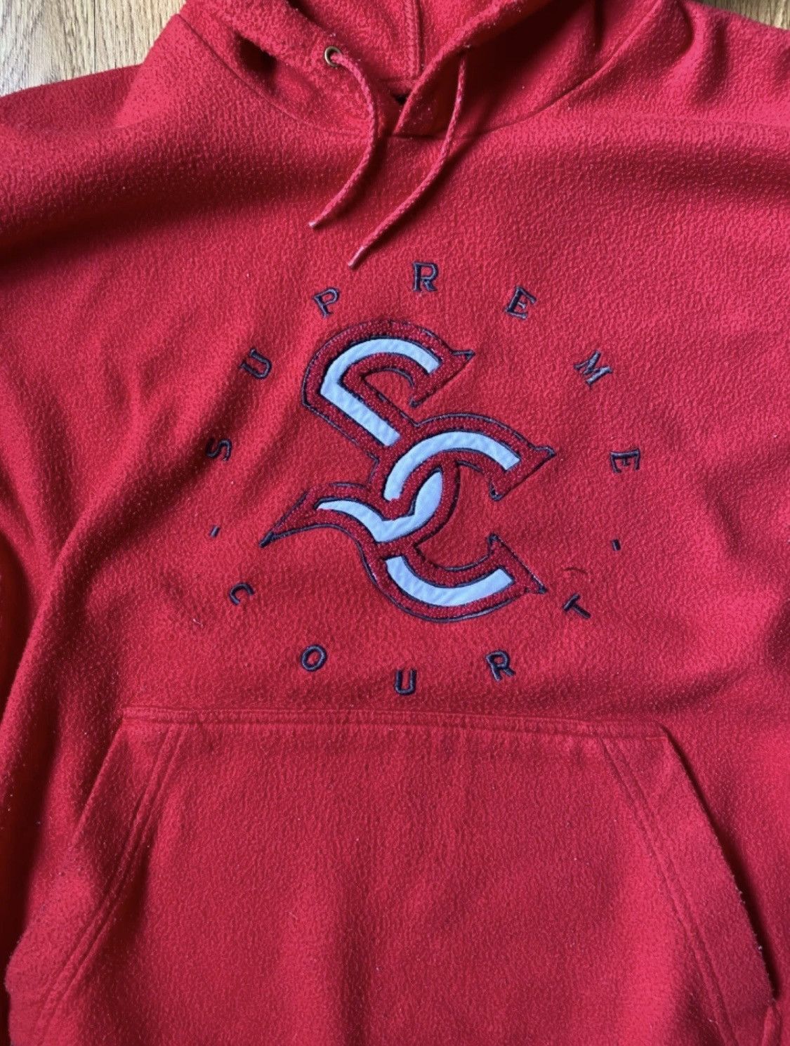 Nike Vintage 90 Nike Supreme Court Fleece Big Logo Size L Hoodie Size US L / EU 52-54 / 3 - 3 Thumbnail