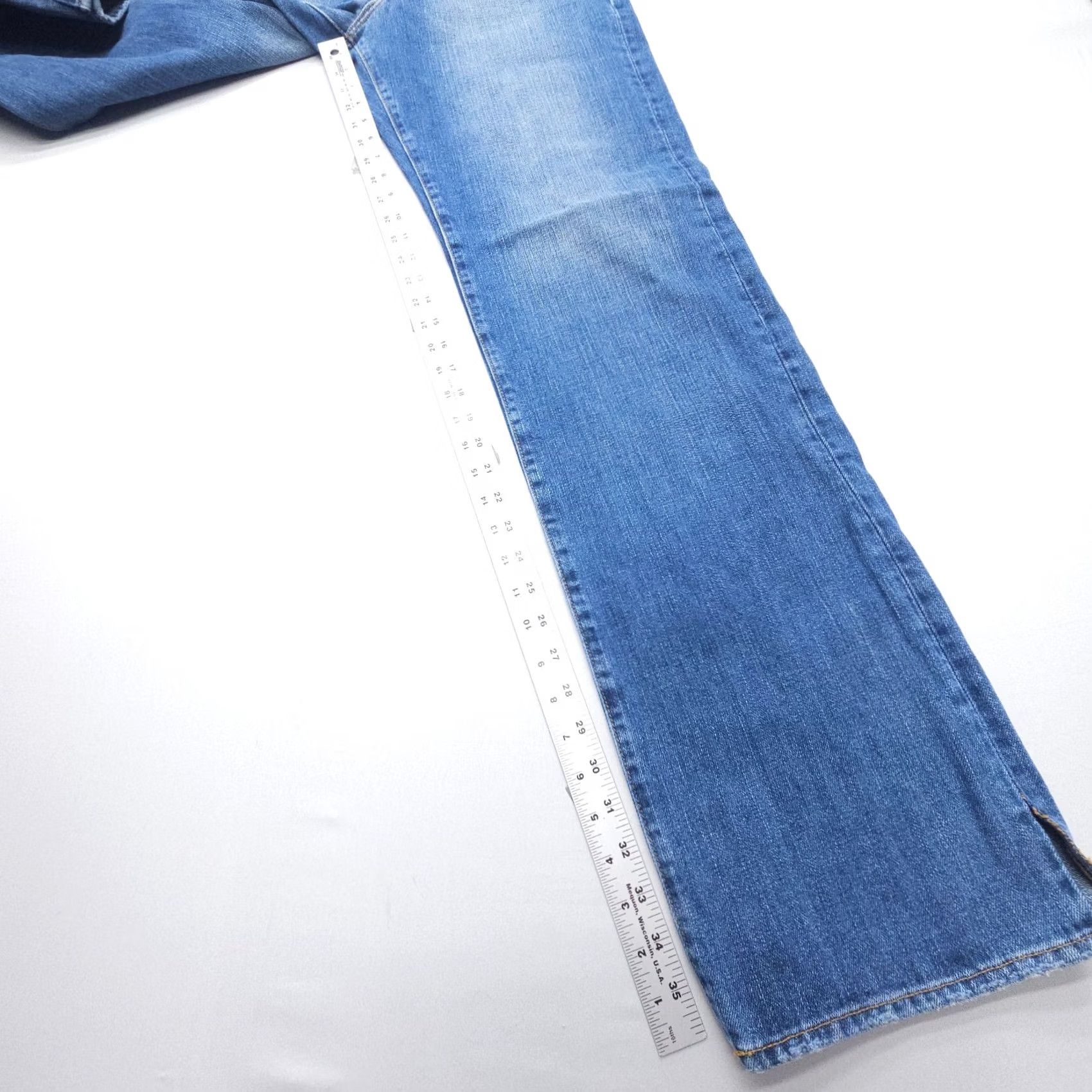 Lucky Brand Vintage Lucky Brand Denim Jeans Straight 32x37 Blue USA 90s 5-Pocket Mens Jeans Size US 32 / EU 48 - 6 Thumbnail