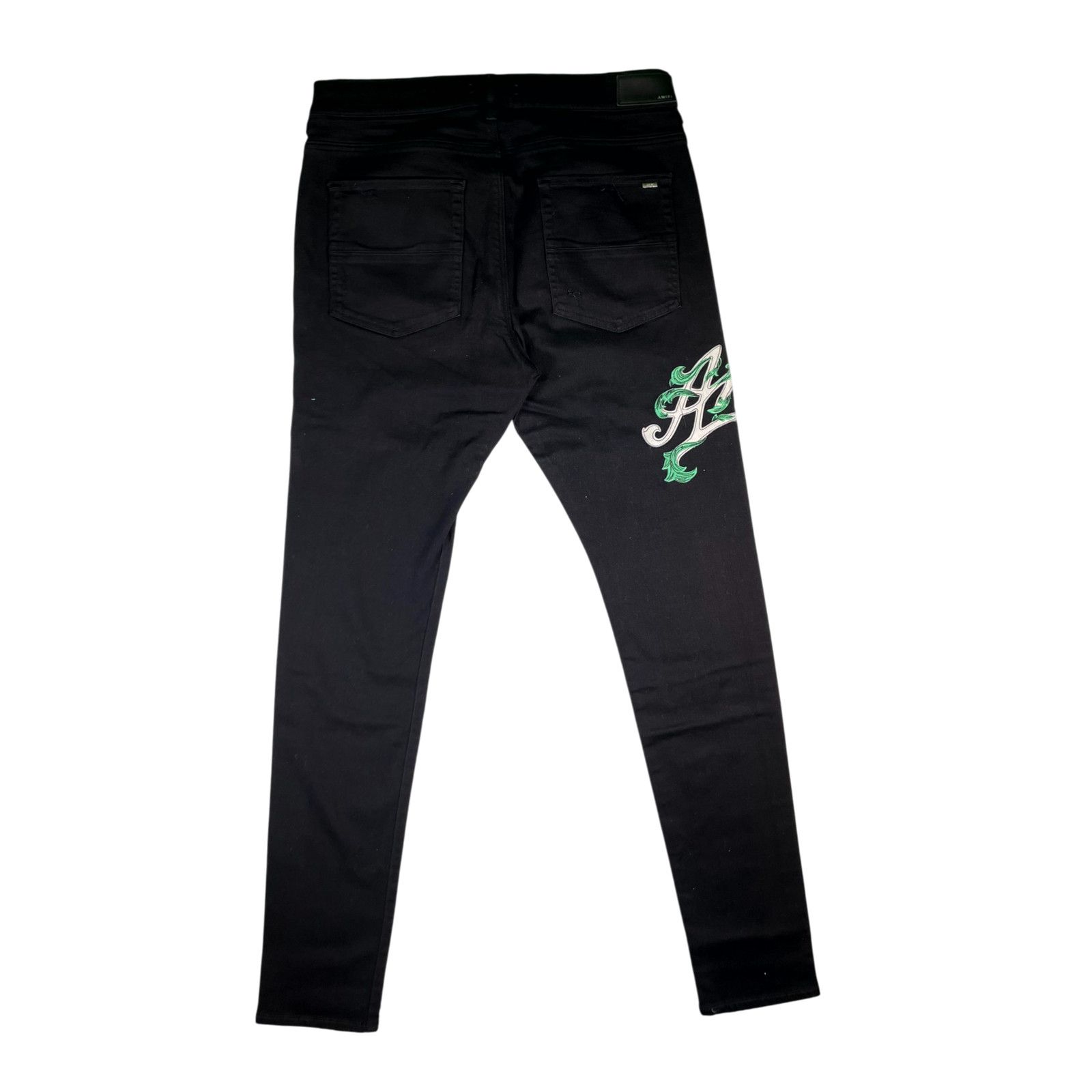 Amiri Amiri "Vine Side Logo" Black Jeans Size US 38 / EU 54 - 2 Thumbnail