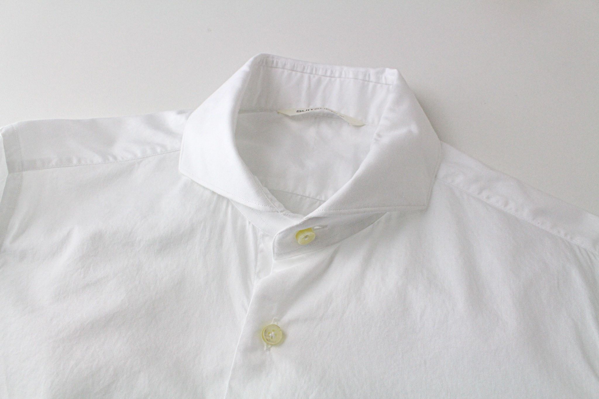 Suitsupply ~XS Slim White Cotton Cutaway Collared Twill 72602 Size US XS / EU 42 / 0 - 3 Thumbnail