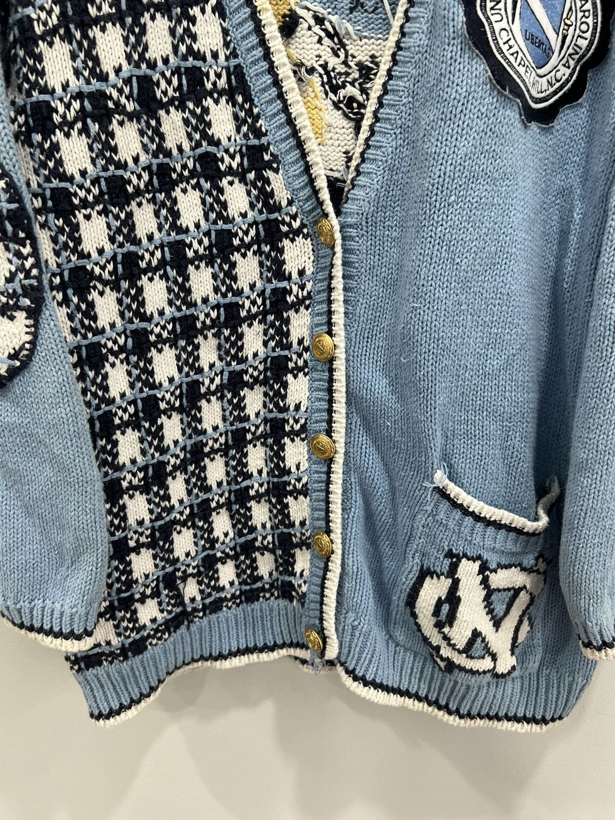 Vintage Vintage North Carolina Knit Sweater Cardigan Size US XL / EU 56 / 4 - 4 Thumbnail