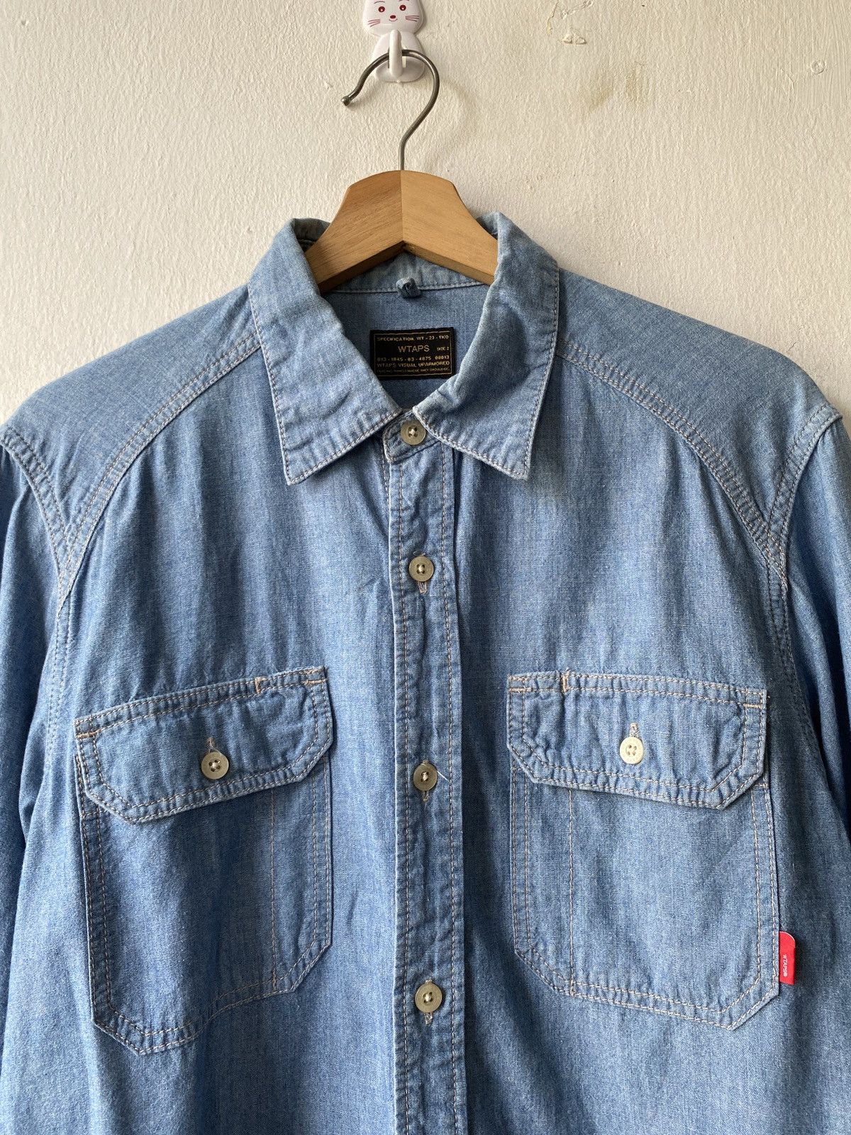 Japanese Brand × Wtaps 14AW WTAPS Japan Double Pocket Button Up Shirt Size US M / EU 48-50 / 2 - 5 Thumbnail