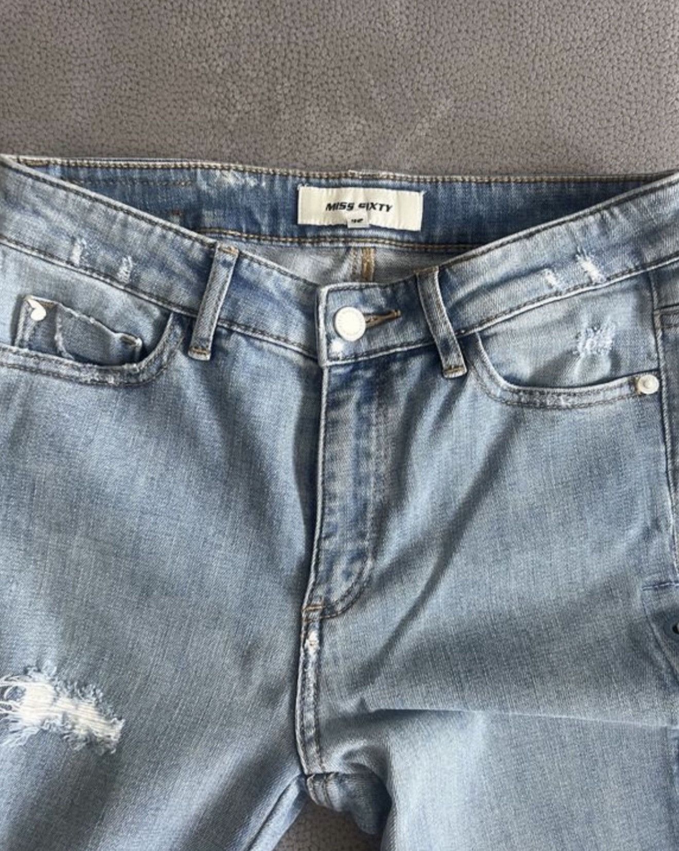 Miss Sixty VINTAGE Y2K RARE MISS SIXTY LACE UP JEANS 26 BLUE Size 26" / US 2 / IT 38 - 4 Thumbnail