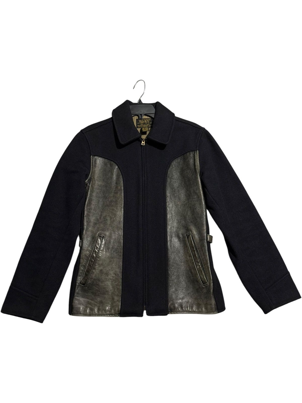 RRL Ralph Lauren Vintage RRL Wool Leather Union Military Jacket avant garde Size US S / EU 44-46 / 1 - 1 Thumbnail