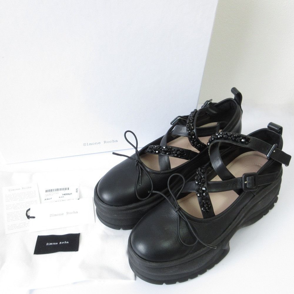 Other Simone Rocha Platform Bijou Leather Sneakers Leather Shoes