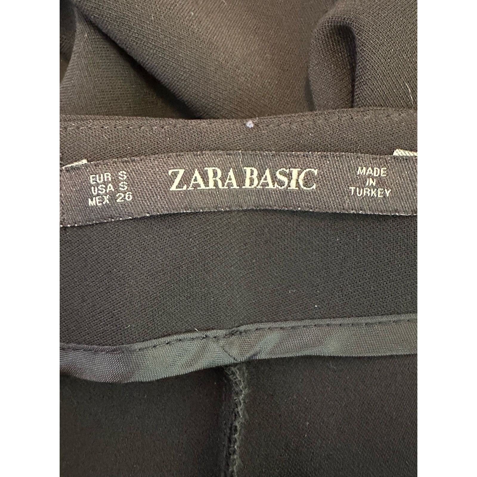 Zara Zara Basic crepe palazzo front overlap flap pants size small Size 27" / US 4 / IT 40 - 4 Thumbnail
