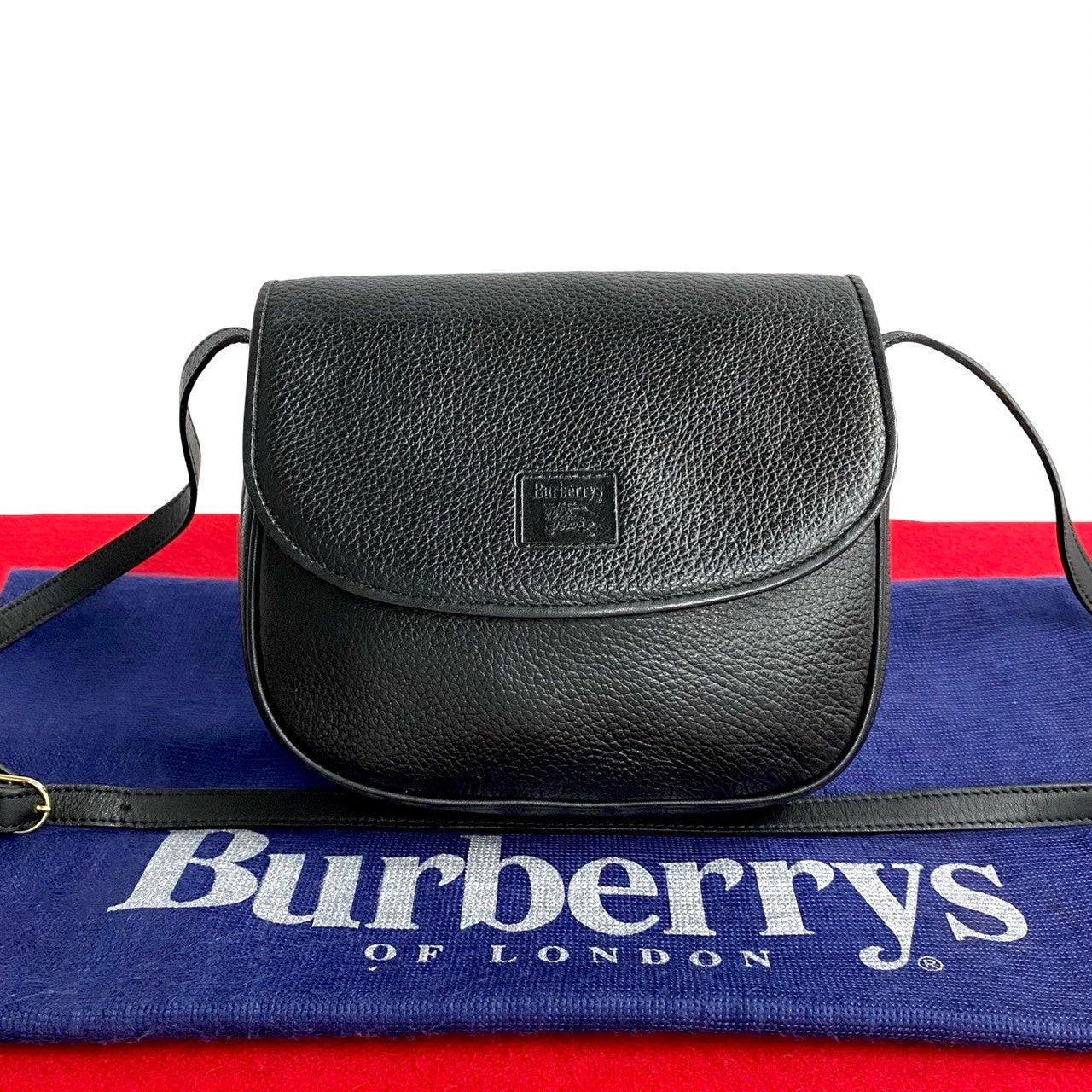Burberry Burberry Shoulder Bag Black Leather Size ONE SIZE - 1 Thumbnail