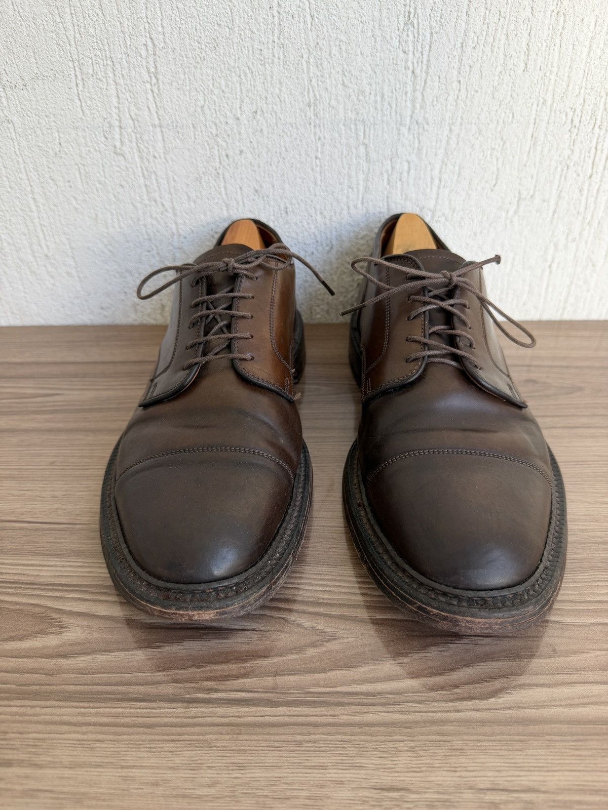Alden Shell cordovan cap toe derby Size US 9 / EU 42 - 4 Thumbnail
