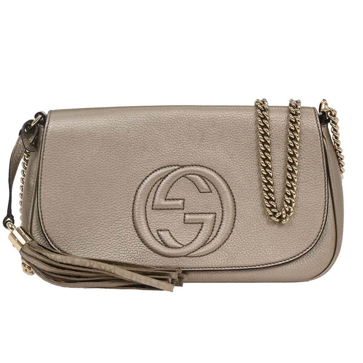 Gucci Gucci Soho Chain Crossbody Bag Leather Size ONE SIZE - 1 Thumbnail