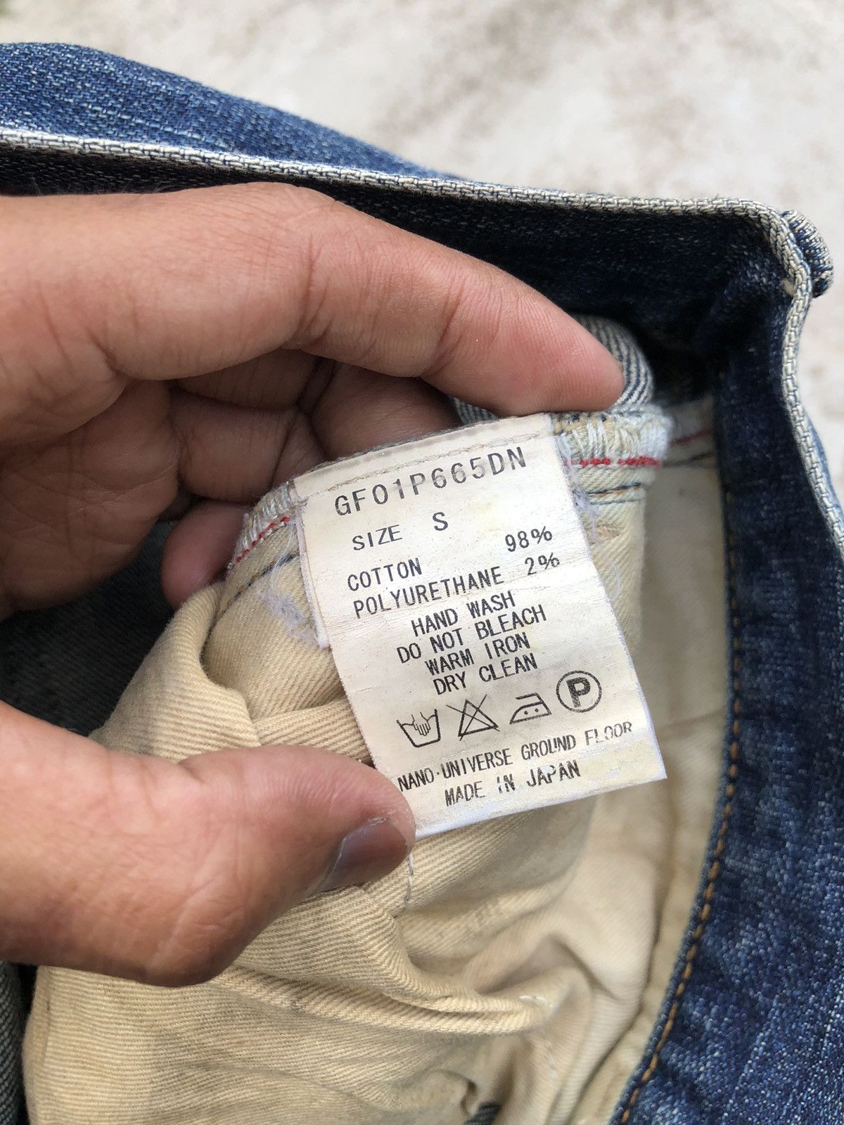 NANO universe SLIM FIT DISTRESSED DENIM BY NANO UNIVERSE Size US 30 / EU 46 - 2 Thumbnail