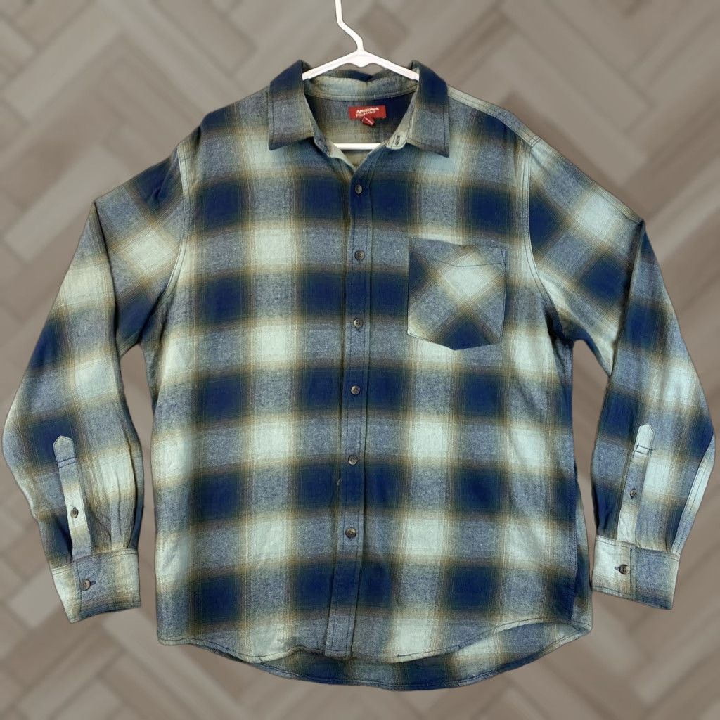 Vintage Arizona Shirt Women's Green Long Sleeve Button Up Plaid 45-17 L Western Shirt Ladies Button-Up Spring/Fall Style Size L / US 10 / IT 46 - 1 Thumbnail
