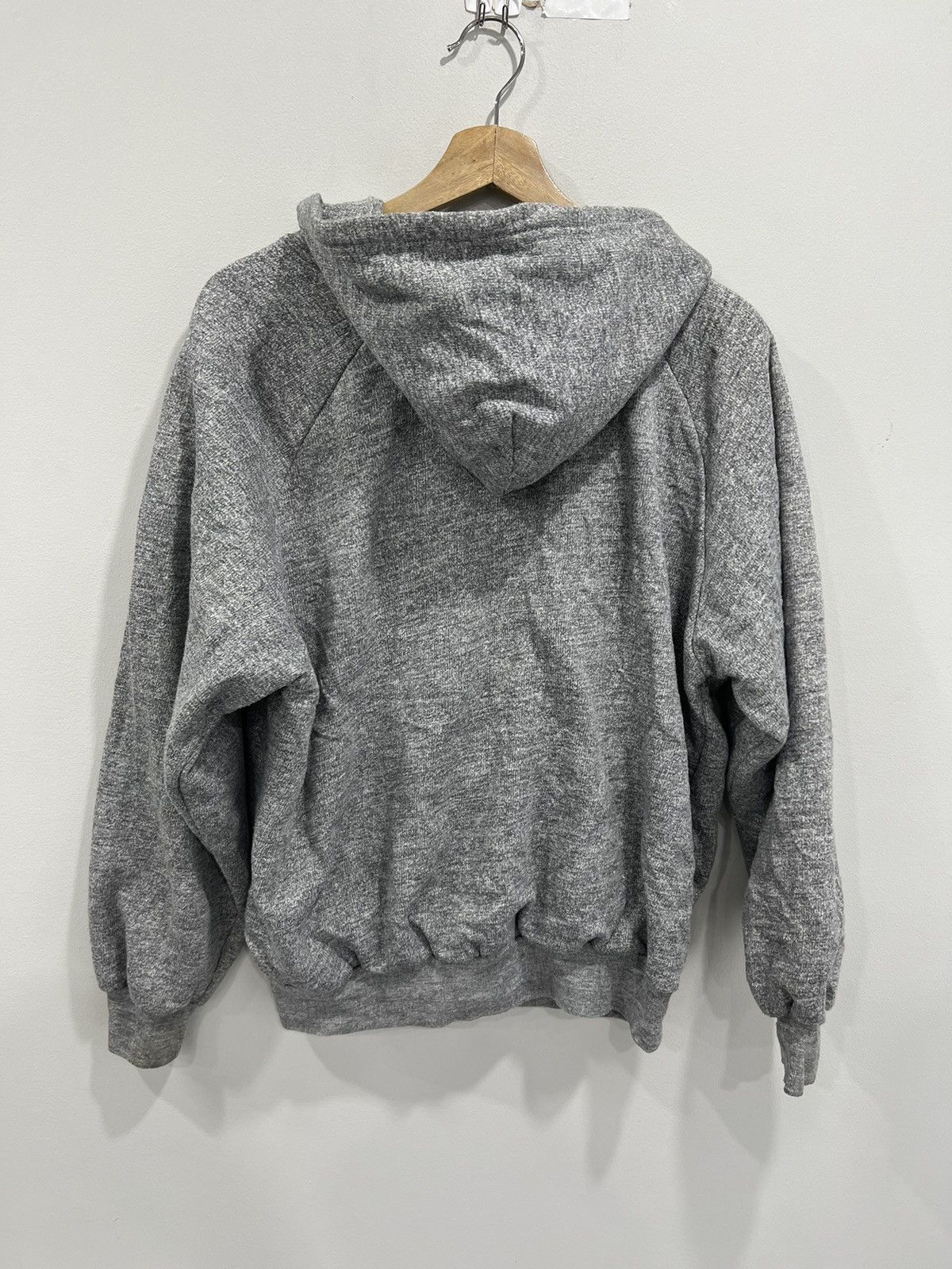 Vintage Vintage Thermal Lined Hoodie Sweater big yank blank zip up Size US M / EU 48-50 / 2 - 2 Thumbnail