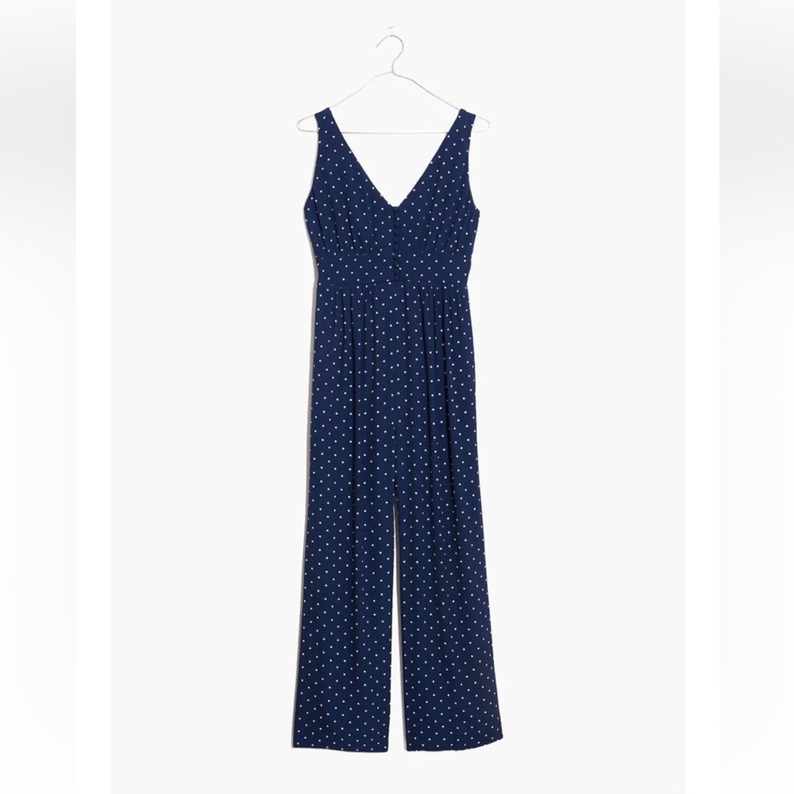 Madewell Madewell wide leg jumpsuit polka dot Size 27" / US 4 / IT 40 - 1 Thumbnail
