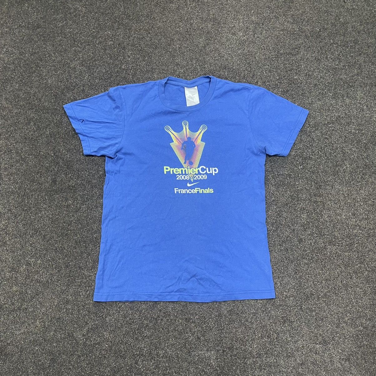 Vintage Vintage 2008 Nike Premier Cup France Finals Graphic Tee Blue Size US M / EU 48-50 / 2 - 1 Thumbnail