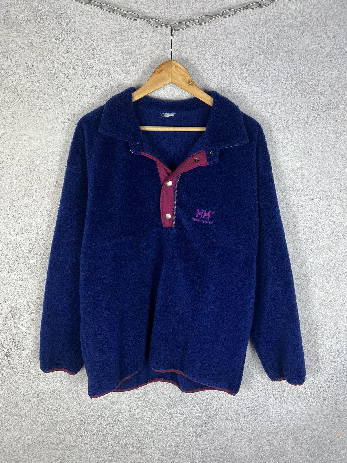 Helly Hansen Vintage Helly Hansen Fleece Purple Sherpa Jacket Size US M / EU 48-50 / 2 - 1 Thumbnail