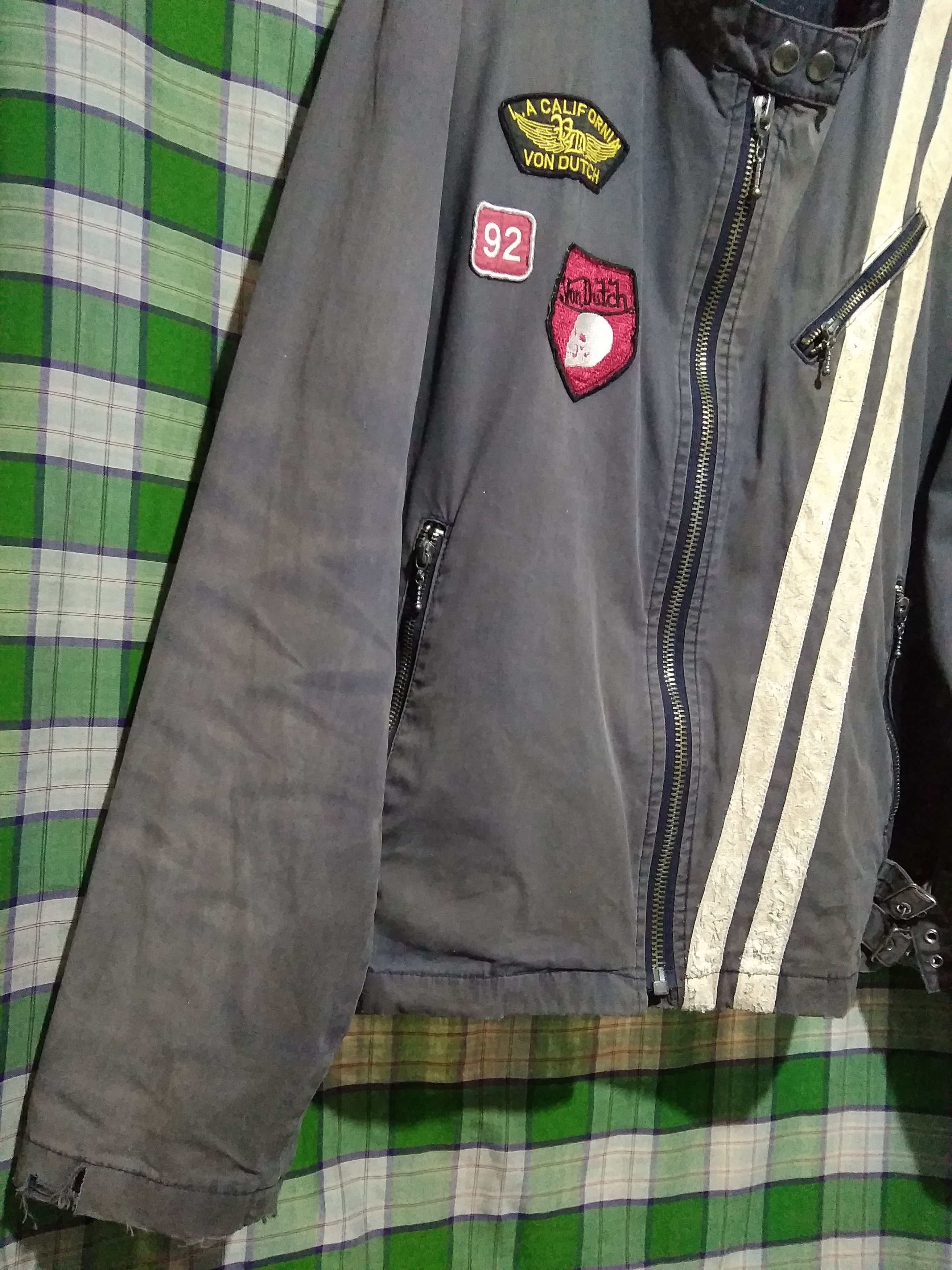 Von Dutch Von Dutch cafe racer biker jacket faded L Size US L / EU 52-54 / 3 - 5 Thumbnail