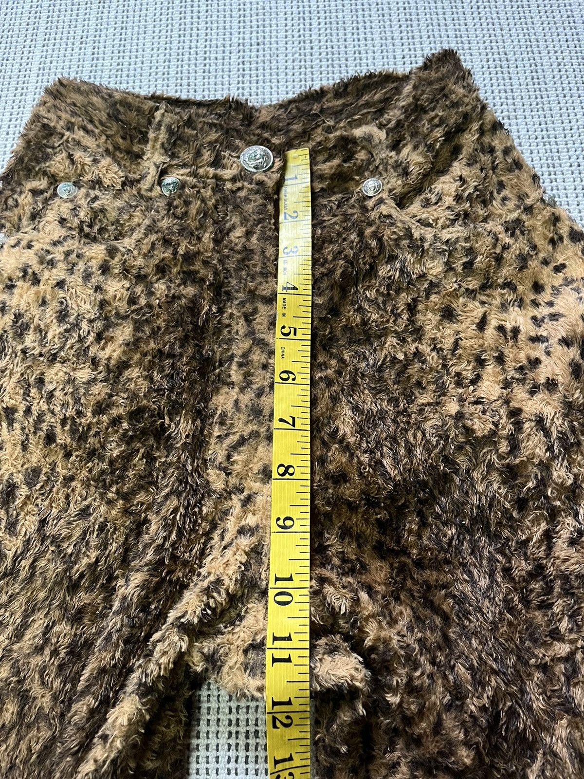 Versace Vintage Gianni Versace Faux fur leopard pants Size 26" / US 2 / IT 38 - 16 Thumbnail