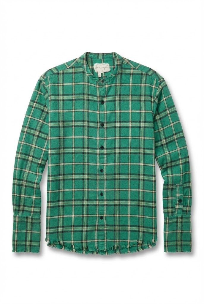 Greg Lauren Green flannel studio shirt Size US M / EU 48-50 / 2 - 1 Thumbnail