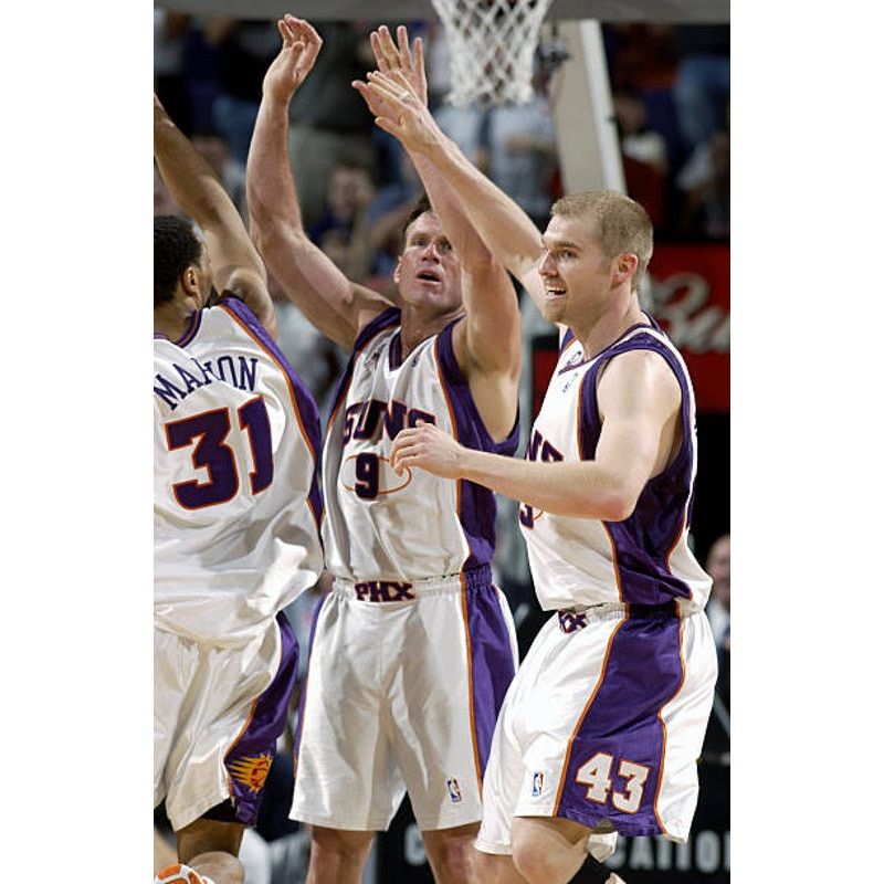 Champion × NBA MAJERLE 9 Phoenix Suns 2001 CHAMPION jersey 44 white NBA vtg Size US XL / EU 56 / 4 - 9 Thumbnail