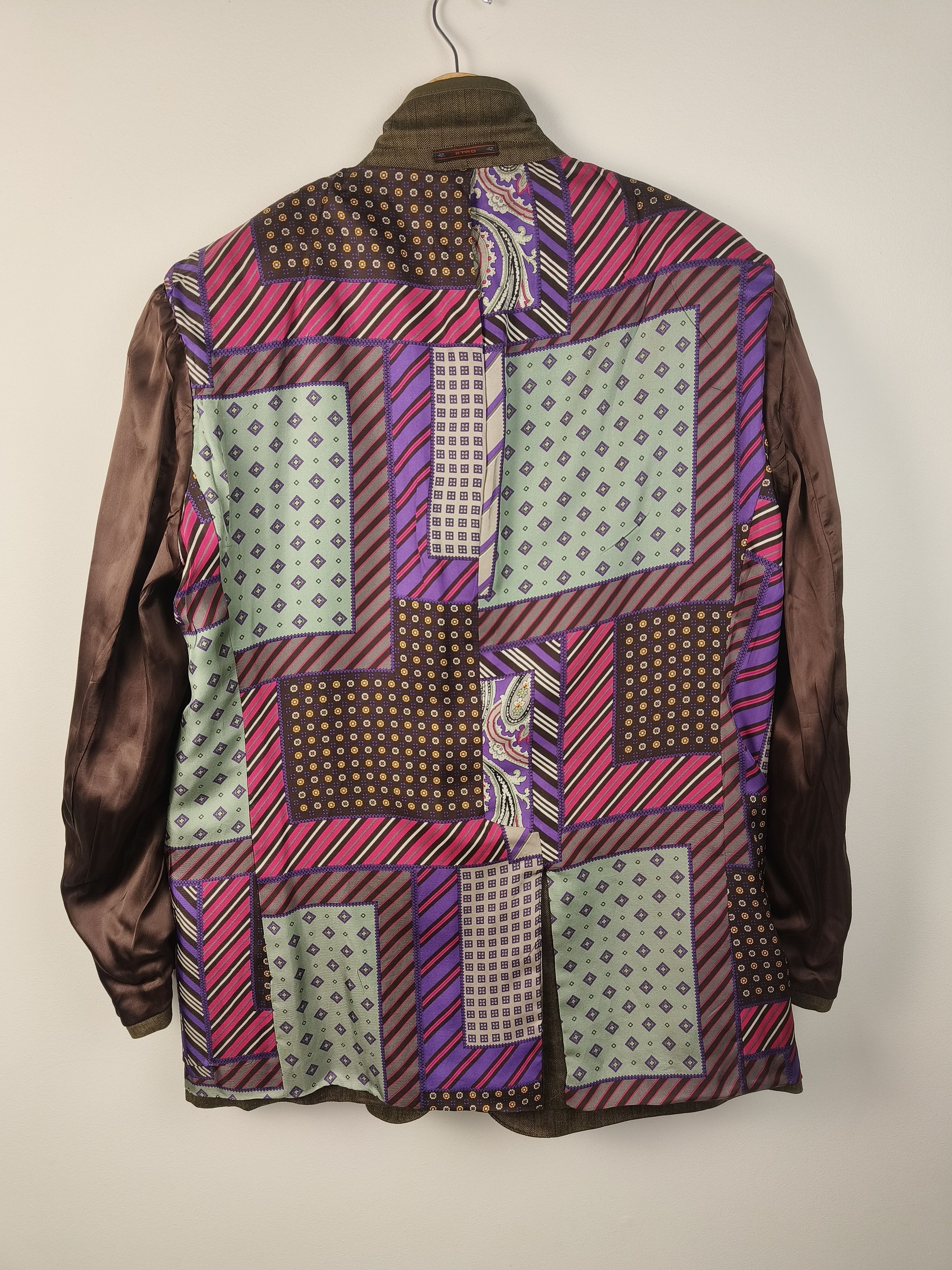 Etro Etro Milano Linen Silk Blazer Signature Paisley Lining Size 46R - 4 Thumbnail