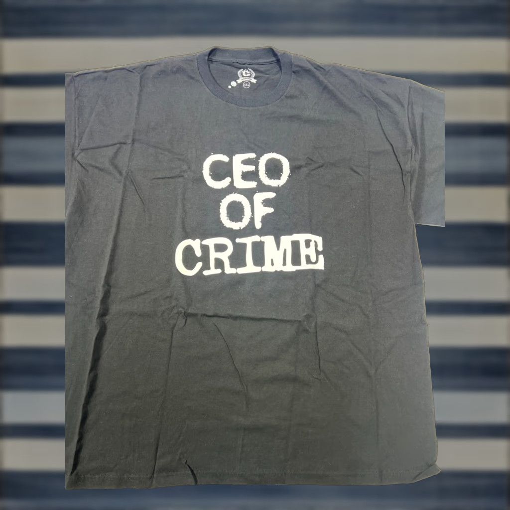 Vintage VINTAGE CONCEPT TEES CEO OF CRIME T-SHIRT 4XL BLACK BIG & TALL Mens Size US XXL / EU 58 / 5 - 1 Thumbnail
