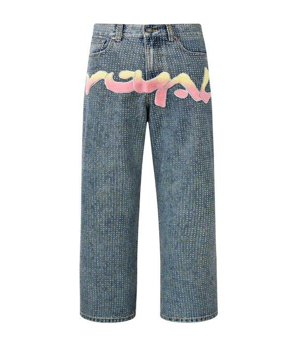 Birth of Royal Child Birth of a Royal Child 'Graffiti Logo' Blue Jeans Size US 28 / EU 44 - 1 Preview