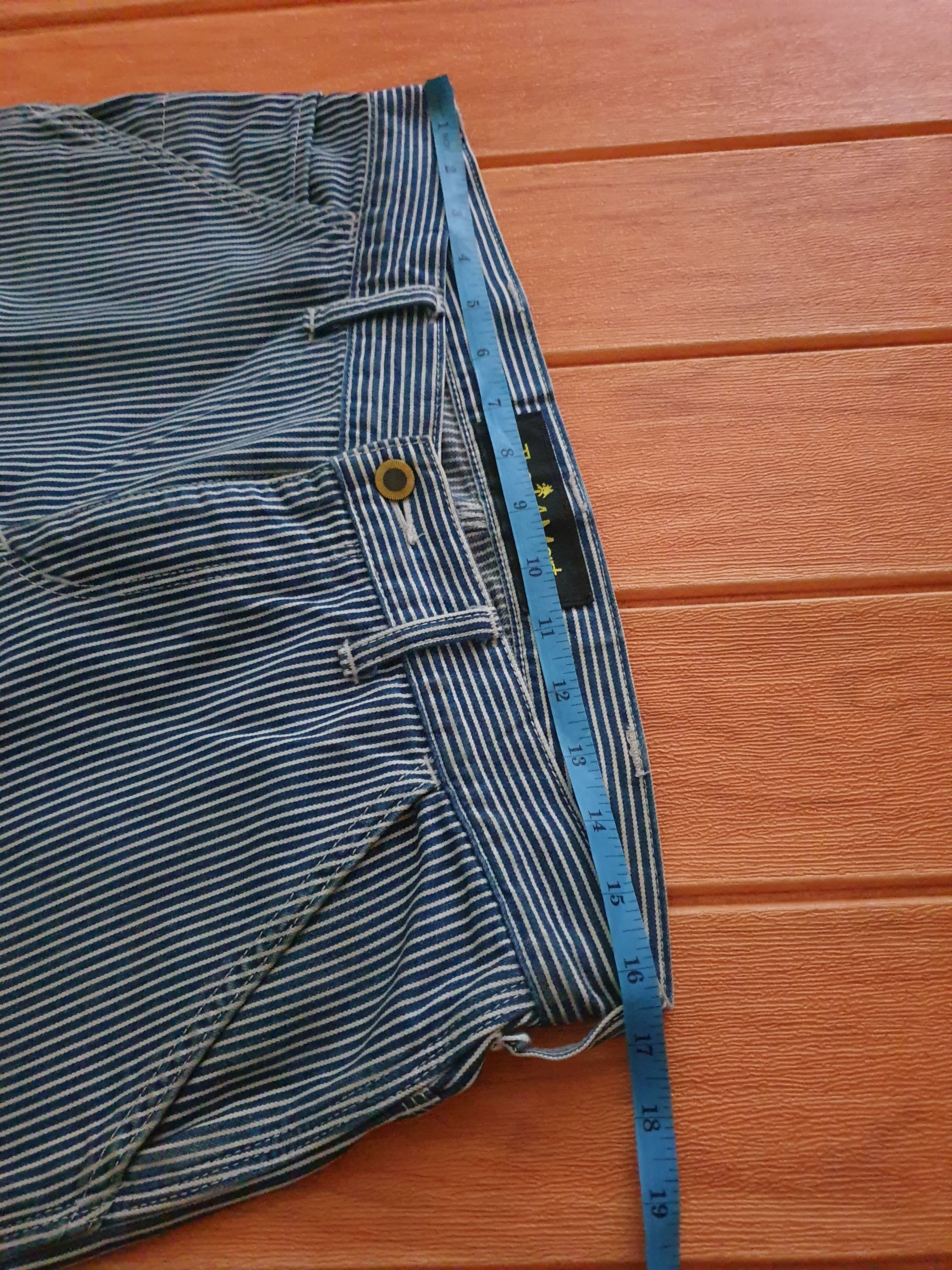 Japanese Brand The la mart stripe carpenter pant Size US 33 - 15 Thumbnail