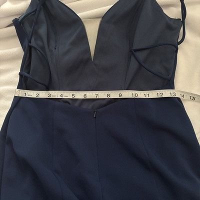 Other PROM/PAGEANT/FORMAL DRESS/GOWN Fits XS-S Navy Blue Train Size XS / US 0-2 / IT 36-38 - 15 Thumbnail