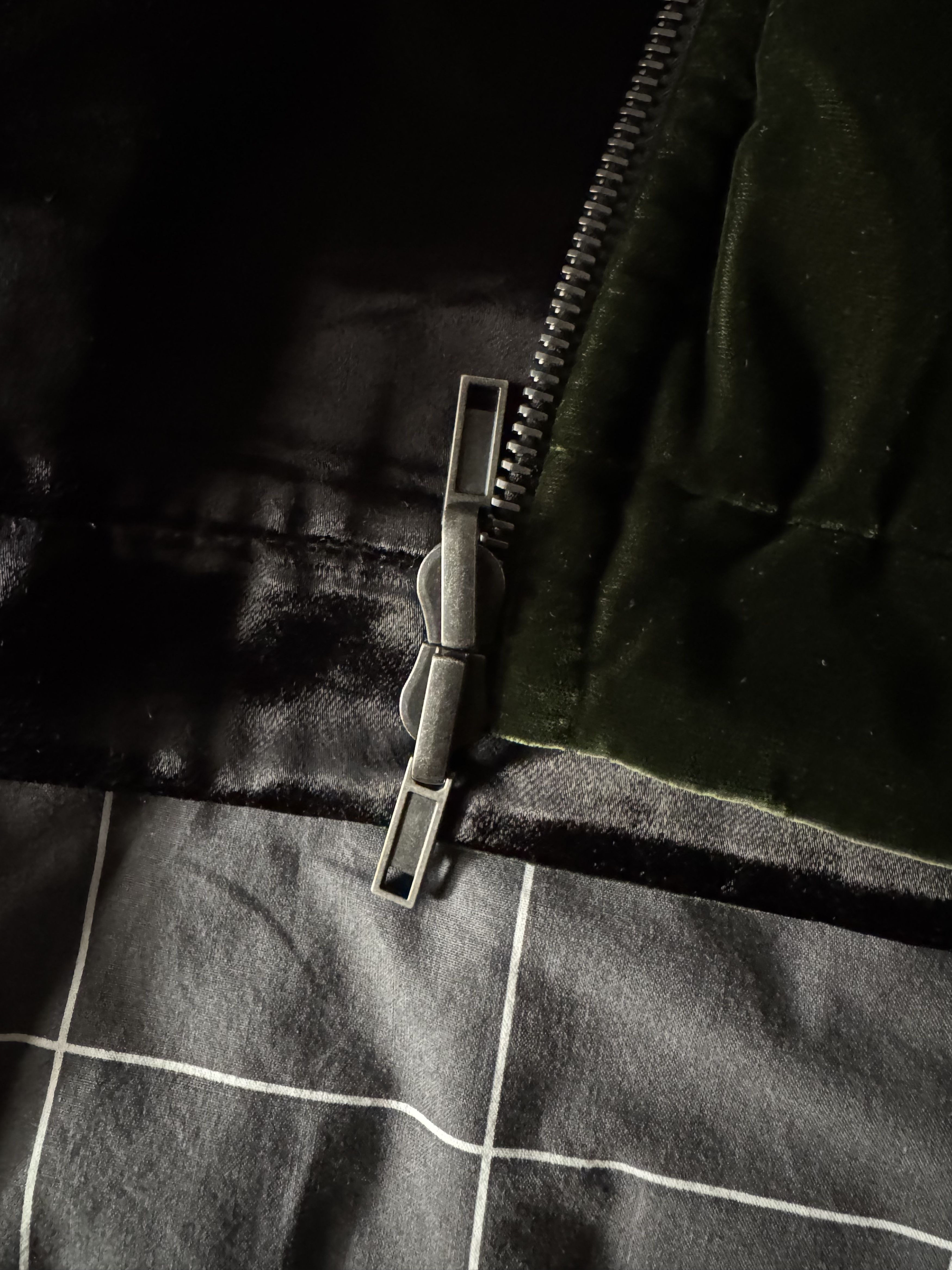 Haider Ackermann Reversible Green Velvet Bomber Size US L / EU 52-54 / 3 - 8 Thumbnail