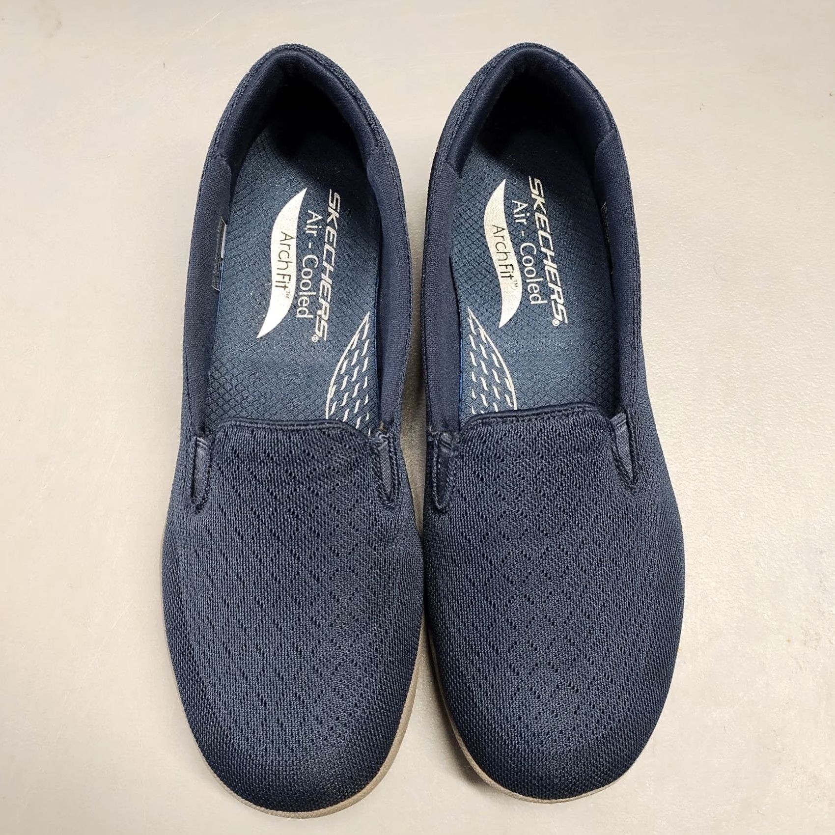SKECHERS Skechers Air-Cooled Arch Fit Reggae Cup Sneakers Womens US 8 Blue Slip On 158488 - Size Womens:8, Blue, Slip On, Skechers GOwalk, 158488 Size US 8 / IT 38 - 4 Thumbnail