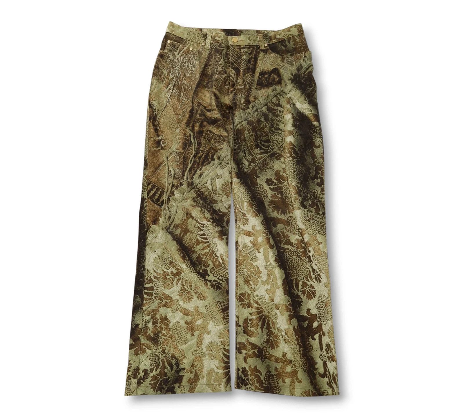 Roberto Cavalli Vintage real tree tattoo denim Size US 34 / EU 50 - 1 Thumbnail
