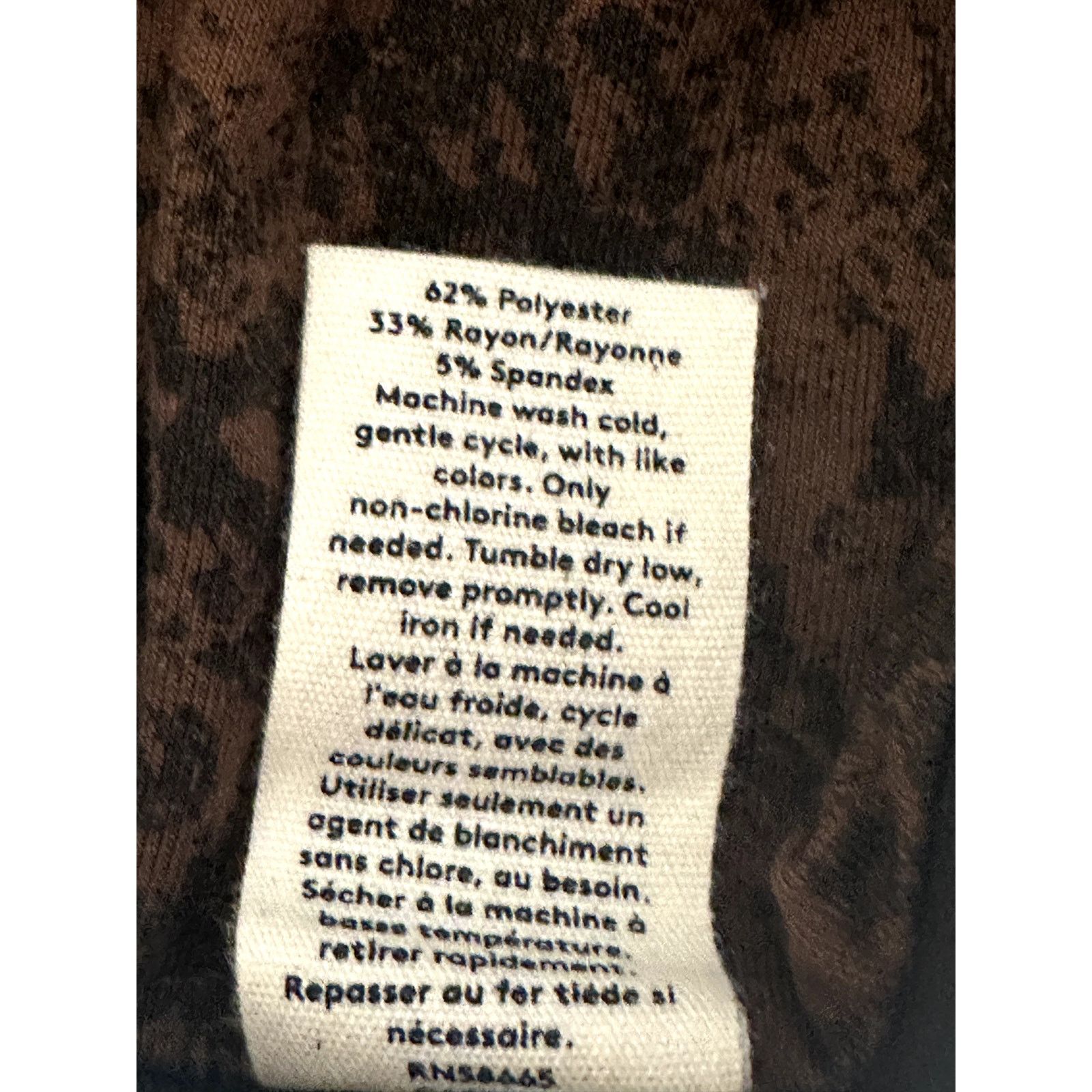Other Open Edit Boho Brown Tulip Hem Flowy Knee Length Skirt S NWT Size 30" / US 8 / IT 44 - 10 Thumbnail