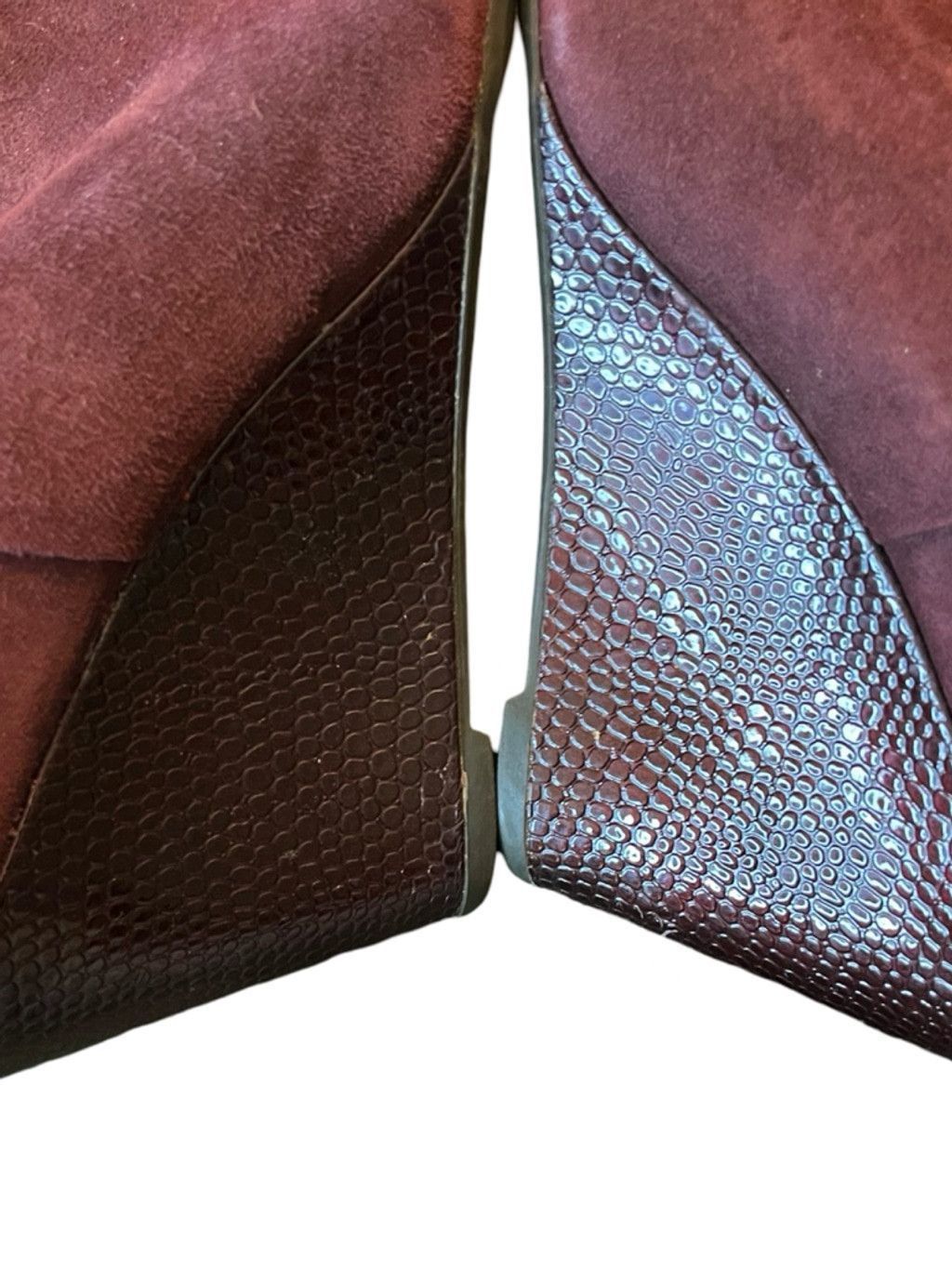 Clarks Clarks Purple Leather Booties Wedge Ankle Boots Zip Up 8.5 Size US 8.5 / IT 38.5 - 11 Thumbnail