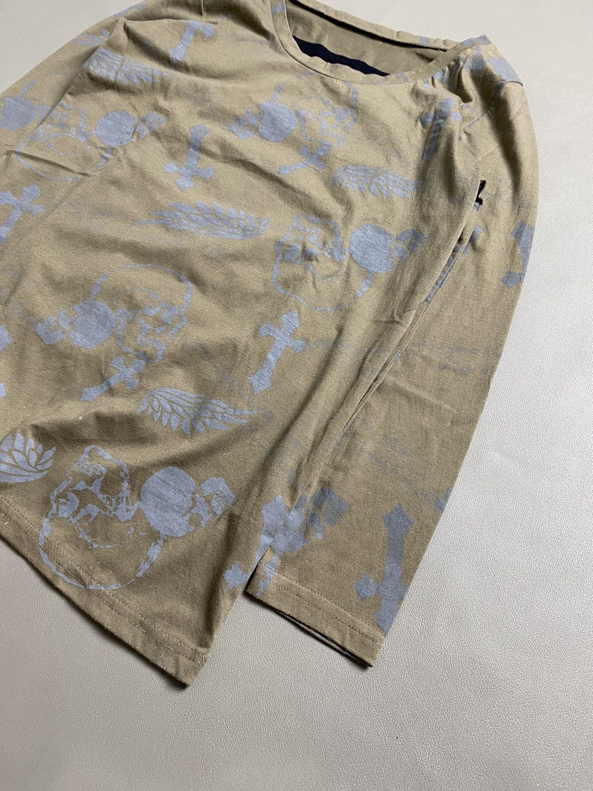 If Six Was Nine × Japanese Brand × Le Grande Bleu (L.G.B.) Unknown Gothic Skull Cross Longsleeve Size US S / EU 44-46 / 1 - 3 Thumbnail