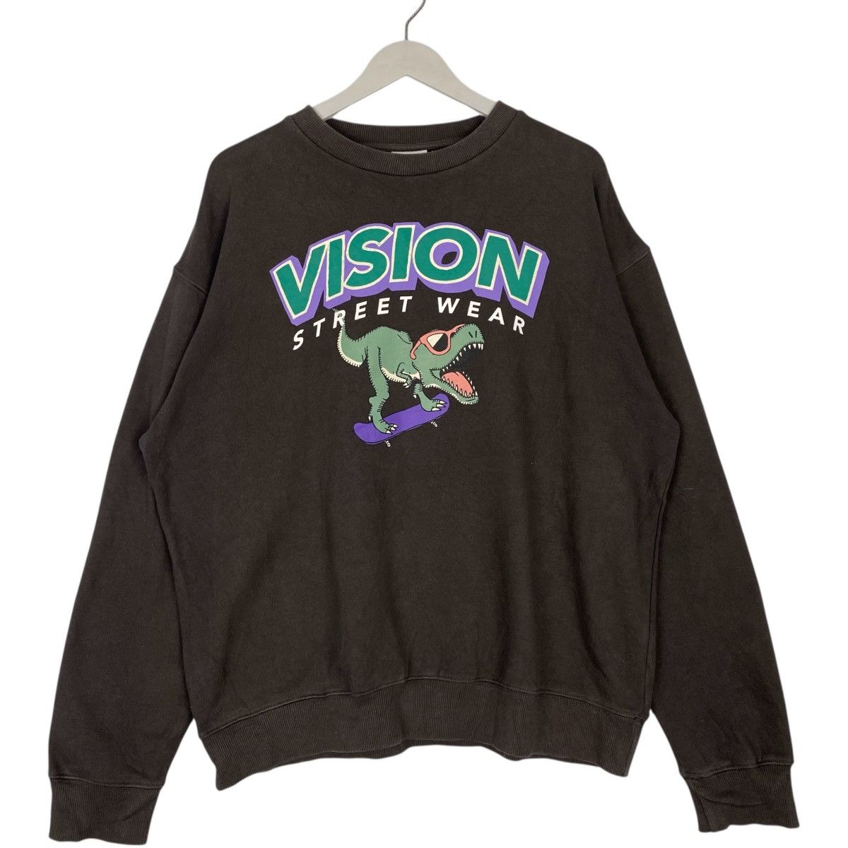 Vintage Vintage Vision Street Wear Crewneck Sweatshirt Brown Size L Size US L / EU 52-54 / 3 - 1 Thumbnail