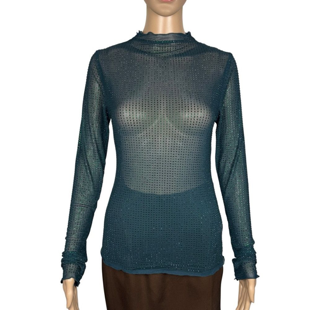 Free People NWT New $98 Free People Dance All Night Long Sleeve Green T Size S / US 4 / IT 40 - 3 Thumbnail